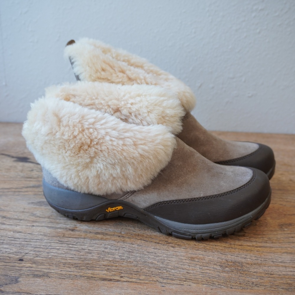 Dansko Women's Size 39 Shearling Suede Ankle Boots Grey Comfort Casual Fall